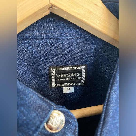 Vintage Versace Denim Shirt Jacket - Picture 4 of 9